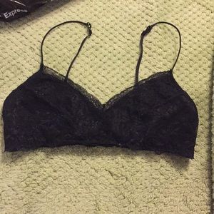 Urban outfitters black lace bralette